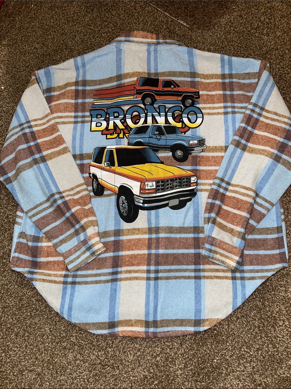 Ford Plaid Bronco Shacket, Size XL